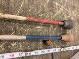 Vtg Pair Carninval Sticks Cane Drum Batton Marching Souvenir Parade Staff Wood!