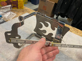 Stainless Flame Cut Luggage Rack Harley Sportster 1986-03 Cobra Kuryakyn custom