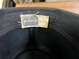 Men’s Granule Black Cotton Fedora Hat Cap Size S/M