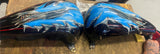Custom Paint Airbrush Gas tanks Fatbob Harley Shovelhead F16 Viper fighting Falc