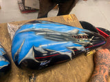 Custom Paint Airbrush Gas tanks Fatbob Harley Shovelhead F16 Viper fighting Falc