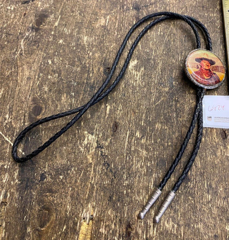 Vtg John Wayne Bolo Tie Collectible The Duke Western Clothing Fan Memorabilia