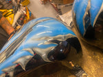 Custom Paint Airbrush Gas tanks Fatbob Harley Shovelhead F16 Viper fighting Falc