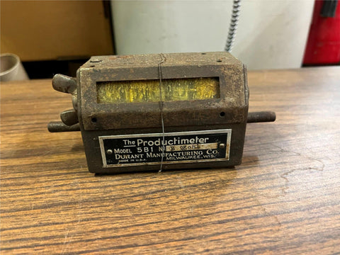 VTG Antique 1930s Durant Manufacturing The Productimeter Model 5B1 Counter Meter