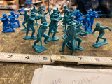 Marx Civil War Toy Soldiers Play set Union Confederate Army INfantry Men Lot!