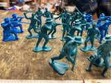 Marx Civil War Toy Soldiers Play set Union Confederate Army INfantry Men Lot!