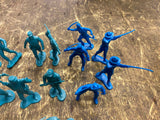 Marx Civil War Toy Soldiers Play set Union Confederate Army INfantry Men Lot!