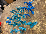 Marx Civil War Toy Soldiers Play set Union Confederate Army INfantry Men Lot!