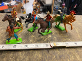 Britains LTD 1971 Deetail Horses Mounted Cowboy Indian Asian Mongols Calvary Lot