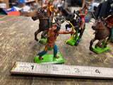 Britains LTD 1971 Deetail Horses Mounted Cowboy Indian Asian Mongols Calvary Lot