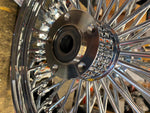 18X5.5 FAT SPOKE REAR WHEEL 25MM HARLEY SOFTAIL  CHOPPERS 200 TIRE CUSTOM CHROME