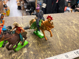 Britains LTD 1971 Deetail Horses Mounted Cowboy Indian Asian Mongols Calvary Lot