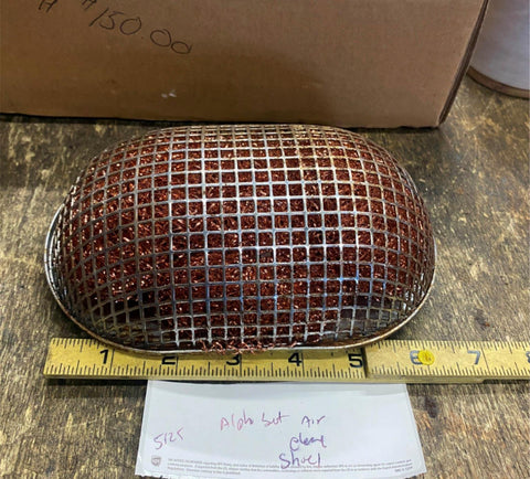 Vtg Alphabet Oval Mesh Air Cleaner Harley Panhead Flathead Linkert Carb chopper!