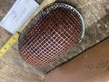 Vtg Alphabet Oval Mesh Air Cleaner Harley Panhead Flathead Linkert Carb chopper!