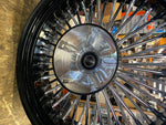 18X5.5 FAT SPOKE REAR WHEEL HARLEY TOURING FLH 2009^ CUSH STREET ROAD GLIDE KING