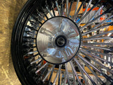 18X5.5 FAT SPOKE REAR WHEEL HARLEY TOURING FLH 2009^ CUSH STREET ROAD GLIDE KING