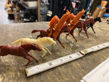 Marx Horses Mounted Cowboy Indian Toy Soldiers Vtg Calvary Fort Apache Lot!