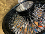 18X5.5 FAT SPOKE REAR WHEEL HARLEY TOURING FLH 2009^ CUSH STREET ROAD GLIDE KING