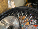 18X5.5 FAT SPOKE REAR WHEEL HARLEY TOURING FLH 2009^ CUSH STREET ROAD GLIDE KING