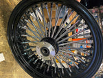 18X5.5 FAT SPOKE REAR WHEEL HARLEY TOURING FLH 2009^ CUSH STREET ROAD GLIDE KING