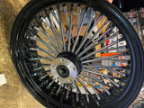 18X5.5 FAT SPOKE REAR WHEEL HARLEY TOURING FLH 2009^ CUSH STREET ROAD GLIDE KING