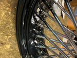 18X5.5 FAT SPOKE REAR WHEEL HARLEY TOURING FLH 2009^ CUSH STREET ROAD GLIDE KING