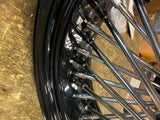 18X5.5 FAT SPOKE REAR WHEEL HARLEY TOURING FLH 2009^ CUSH STREET ROAD GLIDE KING