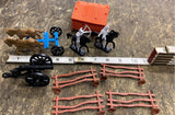 Horses Cowboy Cannon Cannon Indian Toy Soldiers Vtg Calvary Fort Apache Lot!