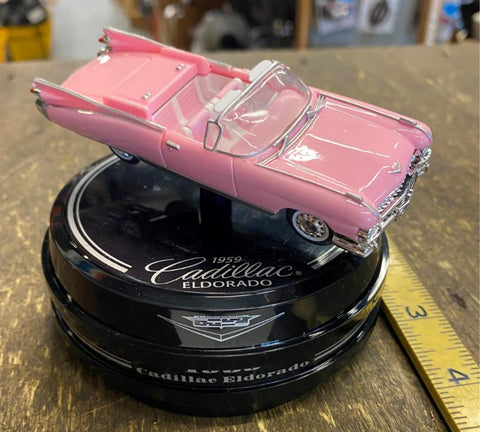 Enesco1959 Pink Cadillac Eldorado Music Box Classic Car Collection Collecitble!