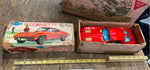 Vtg Licensed Chevy Red Corvette Car Tin Toy Orig Box Japan Battery Ichida Minty!