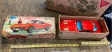 Vtg Licensed Chevy Red Corvette Car Tin Toy Orig Box Japan Battery Ichida Minty!