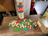 VINTAGE ORIGINAL TINKERTOY GRAD SET No. 146 by THE TOY TINKERS SPALDING BROS.