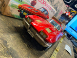 Vtg Licensed Chevy Red Corvette Car Tin Toy Orig Box Japan Battery Ichida Minty!