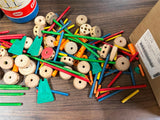 VINTAGE ORIGINAL TINKERTOY GRAD SET No. 146 by THE TOY TINKERS SPALDING BROS.