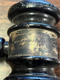 VTG 1942 Freemason Worshipful Master of Loyalty Lodge No. 696 Judge Gavel Hammer