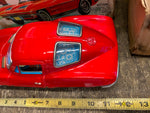 Vtg Licensed Chevy Red Corvette Car Tin Toy Orig Box Japan Battery Ichida Minty!