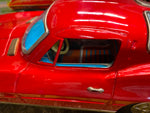 Vtg Licensed Chevy Red Corvette Car Tin Toy Orig Box Japan Battery Ichida Minty!