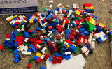 Vtg Lego building toys Lot Bricks Blocks Base Plates Large Small Colors Mixed !
