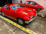 Vtg Licensed Chevy Red Corvette Car Tin Toy Orig Box Japan Battery Ichida Minty!