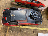 Vtg Licensed Chevy Red Corvette Car Tin Toy Orig Box Japan Battery Ichida Minty!