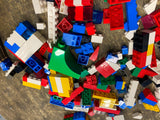 Vtg Lego building toys Lot Bricks Blocks Base Plates Large Small Colors Mixed !