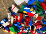Vtg Lego building toys Lot Bricks Blocks Base Plates Large Small Colors Mixed !