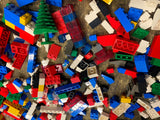 Vtg Lego building toys Lot Bricks Blocks Base Plates Large Small Colors Mixed !