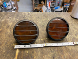 20's AGA Marine Nautical Lantern Railroad Light Reflector Louvered amber 4.5" PR