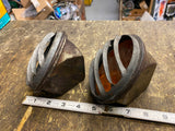 20's AGA Marine Nautical Lantern Railroad Light Reflector Louvered amber 4.5" PR