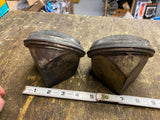 20's AGA Marine Nautical Lantern Railroad Light Reflector Louvered amber 4.5" PR