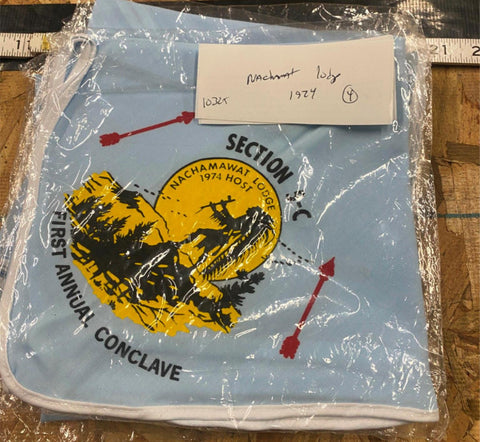 Boy Scouts Scarf 1974 Conclave Nachamawat 1st annua Allegheny trails Neckerchief