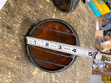20's AGA Marine Nautical Lantern Railroad Light Reflector Louvered amber 4.5" PR