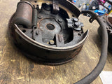 OEM Rear Brake Drum Plate wheel cylinder shoes 1967-72 Shovelhead Juice FLH FX