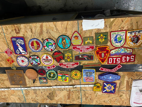 Boy Scouts Sash Conclave Patches awards Allegheny trails Nemacolin Kiasutha 70's